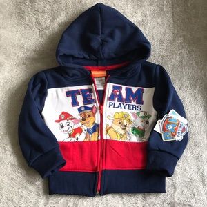 Nickelodeon Paw Patrol Zip Up Hoodie. Size 2T